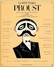 Cover of: Vanity Fair's Proust questionnaire: 101 luminaries ponder love, death, happiness, and the meaning of life