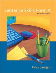 Cover of: Sentence Skills by John Langan