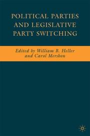 Cover of: Political parties and legislative party switching