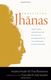 Cover of: Practicing the jhānas