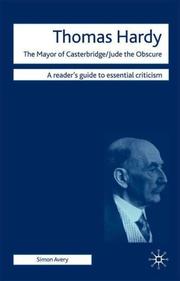 Cover of: Thomas Hardy - The Mayor of Casterbridge / Jude the Obscure (Readers' Guides to Essential Criticism)