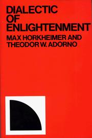 Cover of: Dialectic of Enlightenment