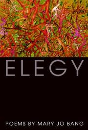 Cover of: Elegy: Poems