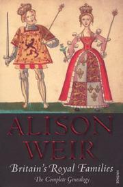 Cover of: Britain's Royal Families by Alison Weir