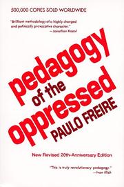 Cover of: Pedagogy of the oppressed by Paulo Freire