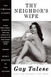 Cover of: Thy Neighbor's Wife by Gay Talese