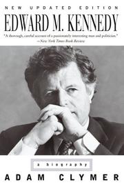 Cover of: Edward M. Kennedy by Adam Clymer