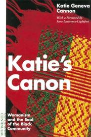 Katie's canon by Katie G. Cannon