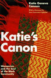 Cover of: Katie's Canon: Womanism and the Soul of the Black Community
