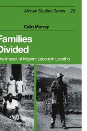 Cover of: Families Divided: The Impact of Migrant Labour in Lesotho (African Studies)