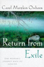 Cover of: Return from exile by Carol Orsborn