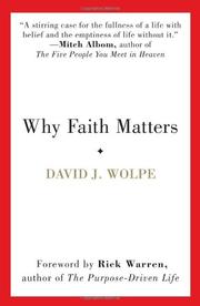 Front cover of Why Faith Matters by David J. Wolpe