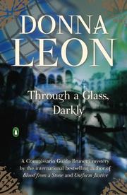 Cover of: Through a Glass, Darkly by Donna Leon, Donna Leon