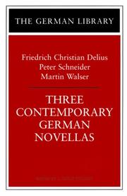 Cover of: Three Contemporary German Novellas by 