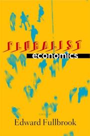 Cover of: Pluralist Economics