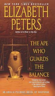 Cover of: The Ape Who Guards the Balance: An Amelia Peabody Novel of Suspense (Amelia Peabody Mysteries)