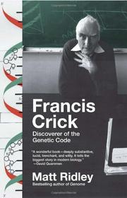 Cover of: Francis Crick by Matt Ridley