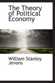 Cover of: The Theory of Political Economy