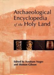 Cover of: Archaeological Encyclopedia of the Holy Land by 