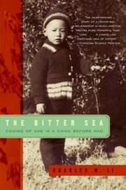 Cover of: The Bitter Sea: Coming of Age in a China Before Mao