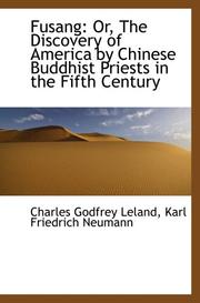 Cover of: Fusang: Or, The Discovery of America by Chinese Buddhist Priests in the Fifth Century