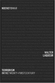 Cover of: No End to War: Terrorism in the Twenty-First Century