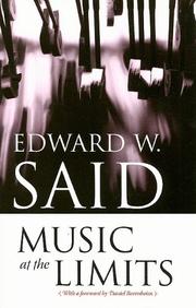 Cover of: Music at the Limits by Edward W. Said