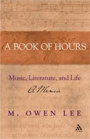 Cover of: A Book of Hours by M. Owen Lee