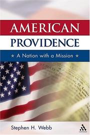 Cover of: American providence by Stephen H. Webb