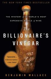 Cover of: The Billionaire's Vinegar by Benjamin Wallace