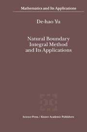 Cover of: Natural Boundary Integral Method and Its Applications