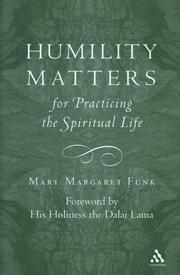 Cover of: Humility matters for practicing the spiritual life