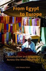 Cover of: From Egypt to Europe: Globalisation and Migration Across the Mediterranean (International Library of Migration Studies)
