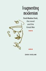 Cover of: Fragmenting Modernism by Sara Haslam