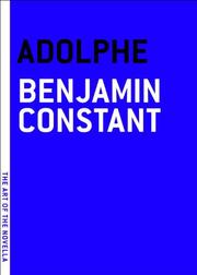 Cover of: Adolphe