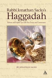 Cover of: Rabbi Jonathan Sacks's Haggadah by Jonathan Sacks