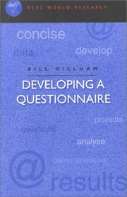 Cover of: Developing a Questionnaire (Real World Research)
