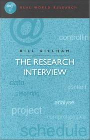 Cover of: The Research Interview (Real World Research)