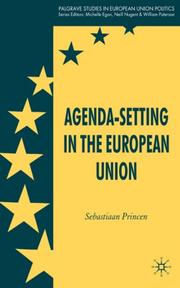 Cover of: Agenda-Setting in the European Union (Palgrave studies in European Union Politics)