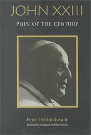 Cover of: John XXIII: pope of the century