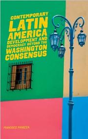 Cover of: Contemporary Latin America by Francisco Panizza