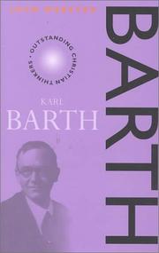 Cover of: Barth (Outstanding Christian Thinkers)