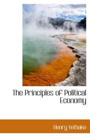 Cover of: The Principles of Political Economy