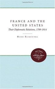 Cover of: France and the United States by Henry Blumenthal