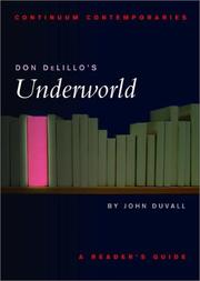 Cover of: Don DeLillo's Underworld by John N. Duvall