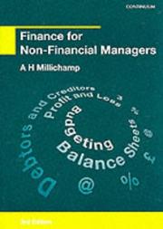 Cover of: Finance for Non-Financial Managers by Millichamp