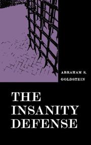 Cover of: The Insanity Defense