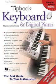 Cover of: Tipbook keyboard and digital piano by Hugo Pinksterboer