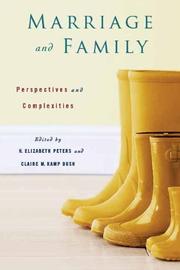 Cover of: Marriage and family: perspectives and complexities