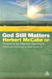 Cover of: God Still Matters | Herbert McCabe